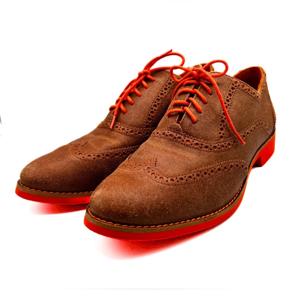 Cole Haan Brown and Orange Flats - Picture 4 of 16